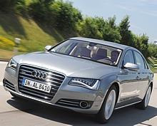 Audis neuer A8 L kommt im Herbst 2010 auf den Markt. Fünf Motoren stehen zur Wahl: zwei TDI und drei Benziner, die 184 kW (250 PS) bis 368 kW (500 PS) leisten. Foto: unitedpictures/auto-reporter.net